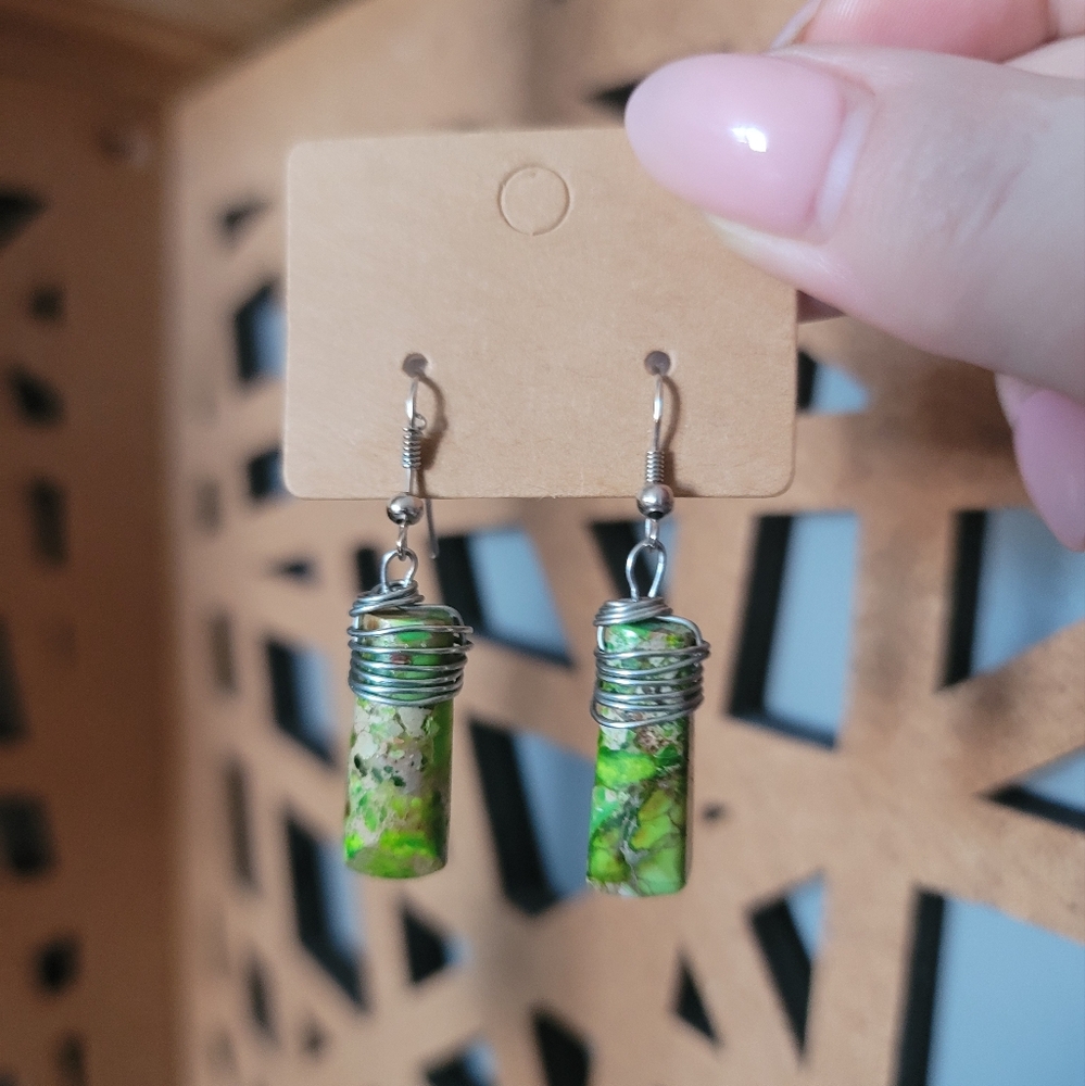 HAND CRAFTED Wire-Wrapped Earrings